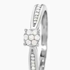 Histoire d'Or Bague Celia or blanc diamant