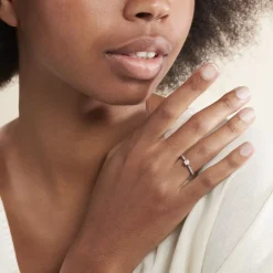 Histoire d'Or Bague Celia or blanc diamant