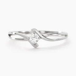 Histoire d'Or Bague Chamirame Or Blanc Oxyde De Zirconium* Bagues|Bagues Avec Pierre