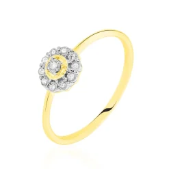 New Histoire d'Or Bague Charletta Or Jaune Diamant