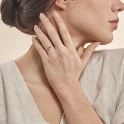 Discount Histoire d'Or Bague Chloe Or Jaune Amethyste Et Oxyde De Zirconium or jaune amethyste violette