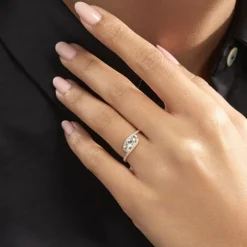 Clearance Histoire d'Or Bague Chloe Or Jaune Topaze Et Oxyde De Zirconium or jaune topaze bleue