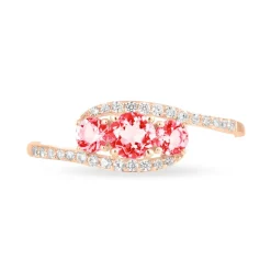 Histoire d'Or Bague Chloe Or Rose Rubis Et Diamant* Bagues|Bagues Avec Pierre