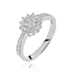 Online Histoire d'Or Bague Chou Or Blanc Diamant