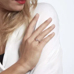 Histoire d'Or Bague Clothilde Or Rose Quartz Et Oxyde* Bagues|Bagues Avec Pierre