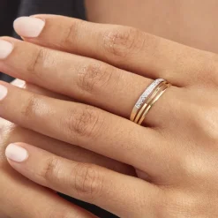 Best Histoire d'Or Bague Clotilda Or Jaune Diamant