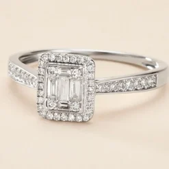 Online Histoire d'Or Bague Collection 1986 Or Blanc Diamant