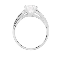 Histoire d'Or Bague Conception Argent Blanc Oxyde De Zirconium* Bagues|Bagues Fantaisie