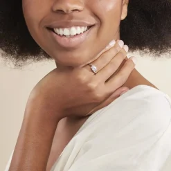 Histoire d'Or Bague Conception Argent Blanc Oxyde De Zirconium* Bagues|Bagues Fantaisie