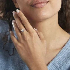 Histoire d'Or Bague Coronille Or Blanc Oxyde* Bagues|Bagues Avec Pierre