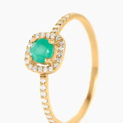 Histoire d'Or Bague Cosimo Or Jaune Emeraude Diamant* Bagues|Bagues Avec Pierre