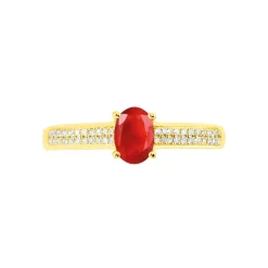 Histoire d'Or Bague Crista Et Diamant or jaune rubis