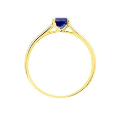 Hot Histoire d'Or Bague Crista Or Jaune Saphir Et Diamant