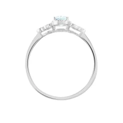 Clearance Histoire d'Or Bague Cyprille Or Blanc Topaze Et Oxyde De Zirconium