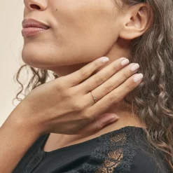 New Histoire d'Or Bague De Phalange Celene Or Jaune Oxyde De Zirconium