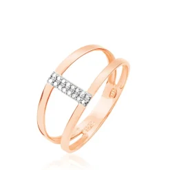 Histoire d'Or Bague Deborah Or Rose Diamant* Bagues|Bagues Avec Pierre
