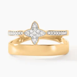 Clearance Histoire d'Or Bague Delicatesse Or Jaune Diamant