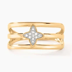 Histoire d'Or Bague Delicatesse Or Jaune Diamant* Bagues|Bagues Avec Pierre