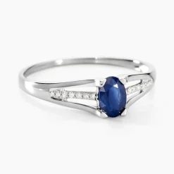 Histoire d'Or Bague Denise Or Blanc Saphir Et Diamant* Bagues|Bagues Avec Pierre