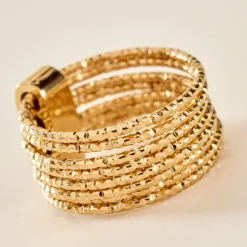 Best Histoire d'Or Bague Dion Acier Jaune