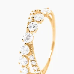 Online Histoire d'Or Bague Dorean Or Jaune Oxyde De Zirconium