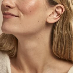 Hot Histoire d'Or Bague D'oreille Unitaire Lauri Acier Doré