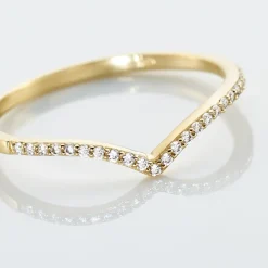 Hot Histoire d'Or Bague Dounia Or Jaune Oxyde De Zirconium