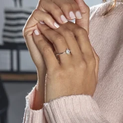 Best Histoire d'Or Bague Eclat Argent Blanc Oxyde De Zirconium