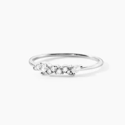 Sale Histoire d'Or Bague Eclat D'Aurore Argent Blanc Oxyde De Zirconium