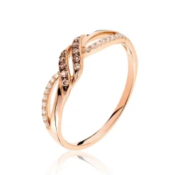 Histoire d'Or Bague Edem Or Rose Diamant* Bagues|Bagues Avec Pierre