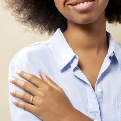 Histoire d'Or Bague Edwige Or Blanc Oxyde De Zirconium* Bagues|Bagues Avec Pierre