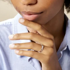 Histoire d'Or Bague Edwige Or Blanc Oxyde De Zirconium* Bagues|Bagues Avec Pierre