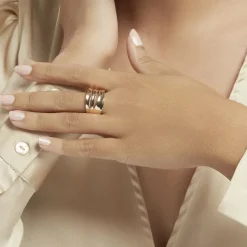 New Histoire d'Or Bague Edwyna plaqué or jaune