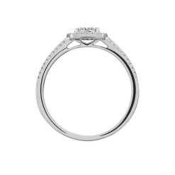 New Histoire d'Or Bague Eleonoora Platine Blanc Diamant