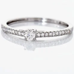 Histoire d'Or Bague Eliisa Or Blanc Diamant* Bagues|Bagues Avec Pierre