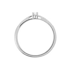 Histoire d'Or Bague Eliisa Or Blanc Diamant* Bagues|Bagues Avec Pierre