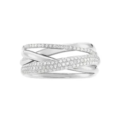 Online Histoire d'Or Bague Elodea or blanc diamant