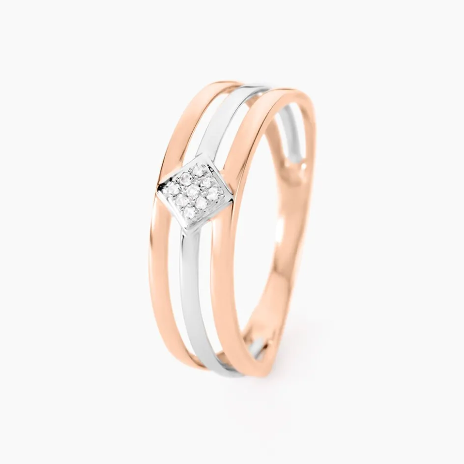Online Histoire d'Or Bague Elsa Or Bicolore Diamant