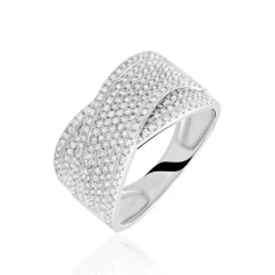 Discount Histoire d'Or Bague Elyne Or Blanc Diamant