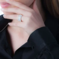 Discount Histoire d'Or Bague Elyne Or Blanc Diamant