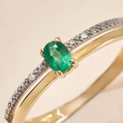 Online Histoire d'Or Bague Emeald Is The New Black Or Jaune Emeraude Diamant