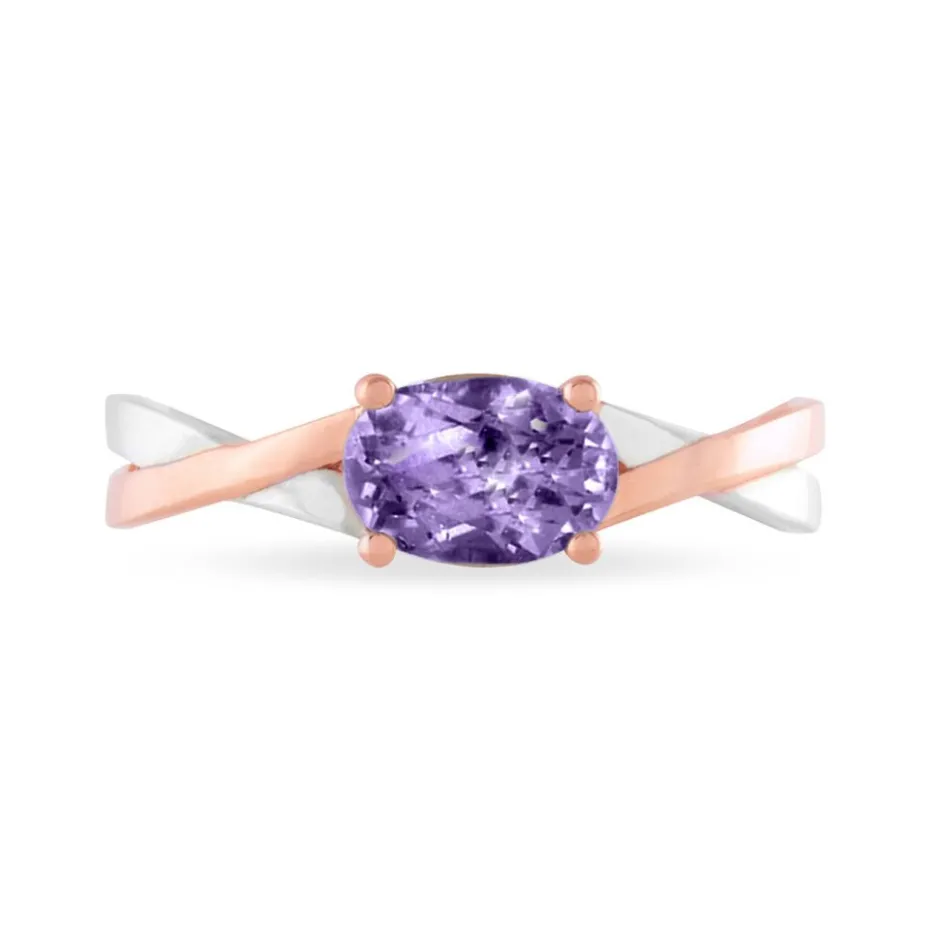 Histoire d'Or Bague Emeline Or Bicolore Amethyste* Bagues|Bagues Avec Pierre