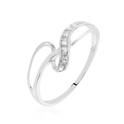 New Histoire d'Or Bague Emma-lise Or Blanc Diamant
