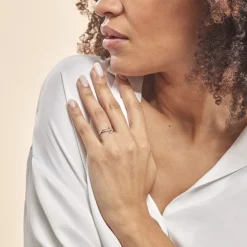 New Histoire d'Or Bague Emma-lise Or Blanc Diamant