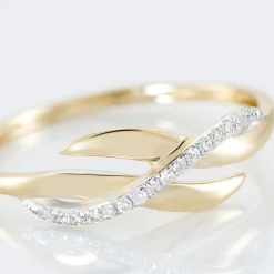 Histoire d'Or Bague Ester Or Jaune Diamant* Bagues|Bagues Avec Pierre