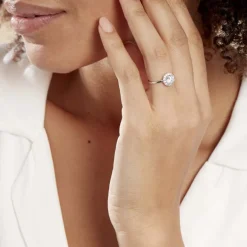 Histoire d'Or Bague Eternite Argent Blanc Oxyde De Zirconium* Bagues|Bagues Fantaisie