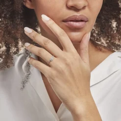 Histoire d'Or Bague Eternite Or Blanc Diamant* Bagues|Bagues Avec Pierre