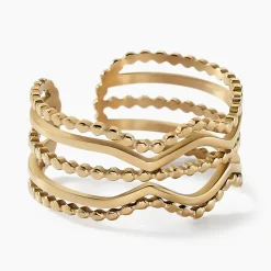 Histoire d'Or Bague Eva Acier Jaune* Bagues|Bagues Sans Pierre