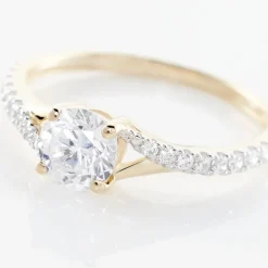 Histoire d'Or Bague Evita Or Jaune Oxyde De Zirconium* Bagues|Bagues Avec Pierre