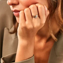 Online Histoire d'Or Bague Fedelma Or Jaune Diamant